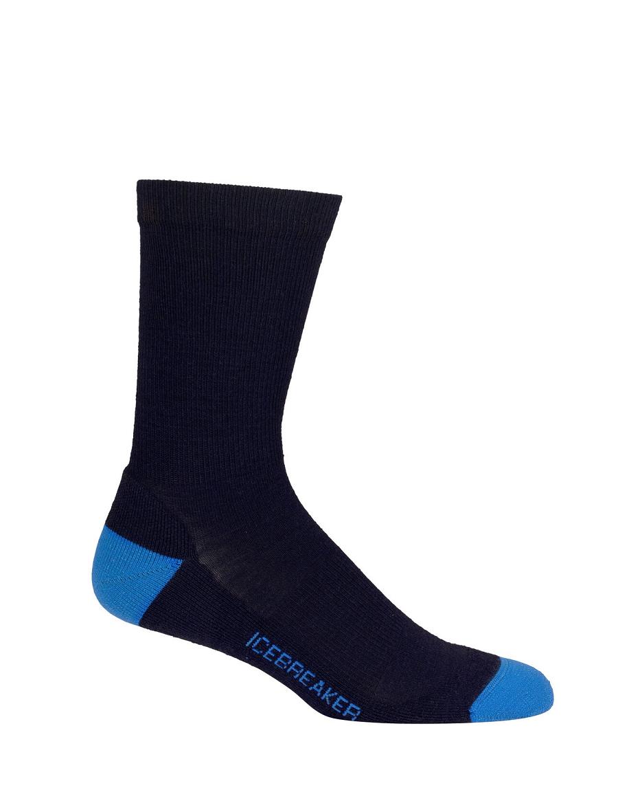 Midnight Navy / Lazurite Men's Icebreaker Merino Lifestyle Light Crew Socks | USA 1046PJJQ